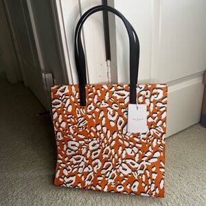 NWT Ted Baker Leopard Print Icon Tote Bag